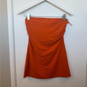Strapless Orange Tube Top